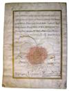 MANUSCRIPT.  Sforza Cesarini, Gaetano, Duke. Vellum Document in Latin Signed, appointing an apostolic protonotary.  1724